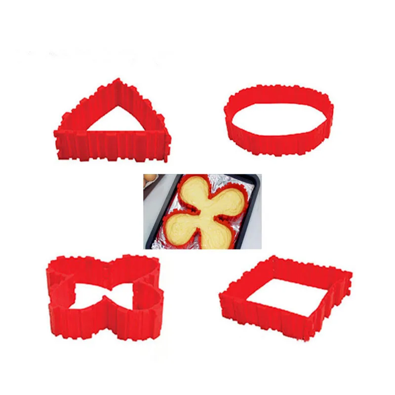 ASFULL 4 шт./компл. инвентарь змеи для волшебной выпечки Пищевая силиконовая форма