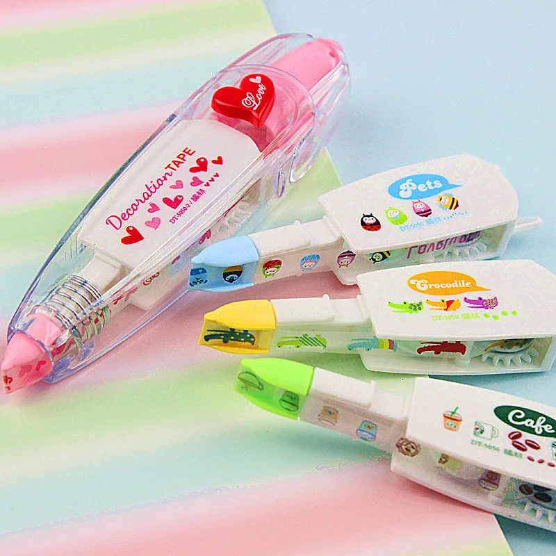 4 шт. декоративные ленты для коррекции стоимости A6578|decorative tape|love tapestationery tape |