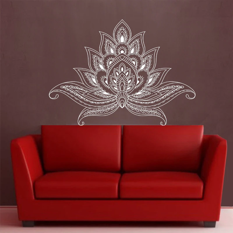 Креативный постер Lotus Boho в богемном стиле индийская богемная стена Yaga мандалы