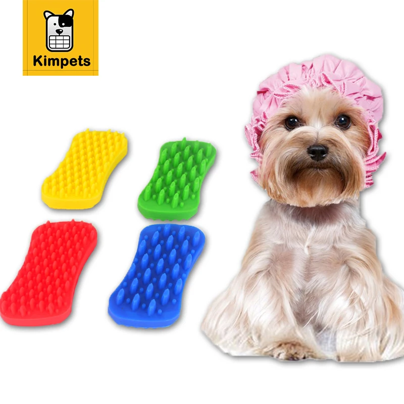 

Силикагелевая щетка для ванны для собак, расческа для чистки, Массажная щетка для груминга собак и кошек, многофункциональный шампунь для г...