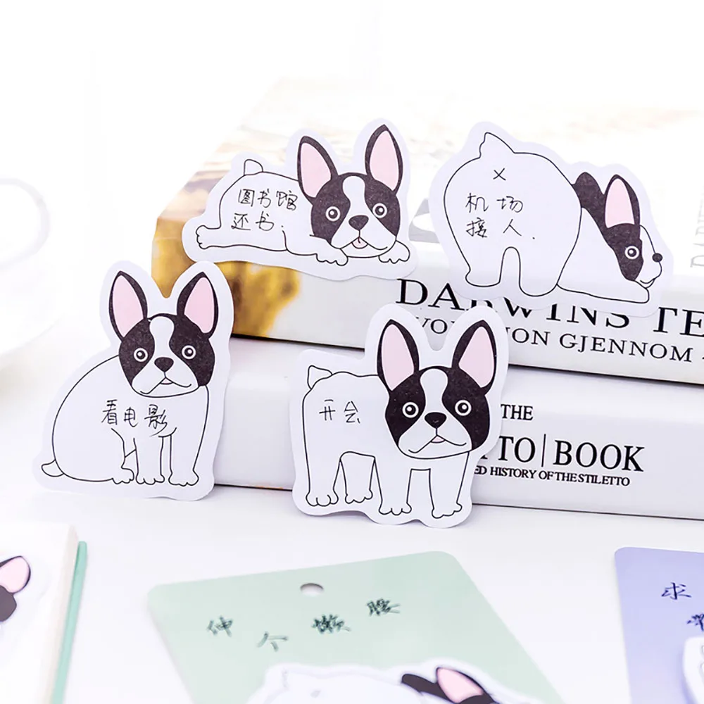 2 шт kawaii Мультяшные собаки блокноты милые Липкие заметки План наклейки сообщения