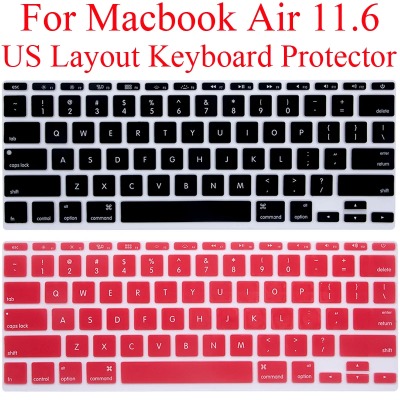 США Защитная клавиатура для Macbook Air 11 A1370 A1465 Силиконовая крышка клавиатуры