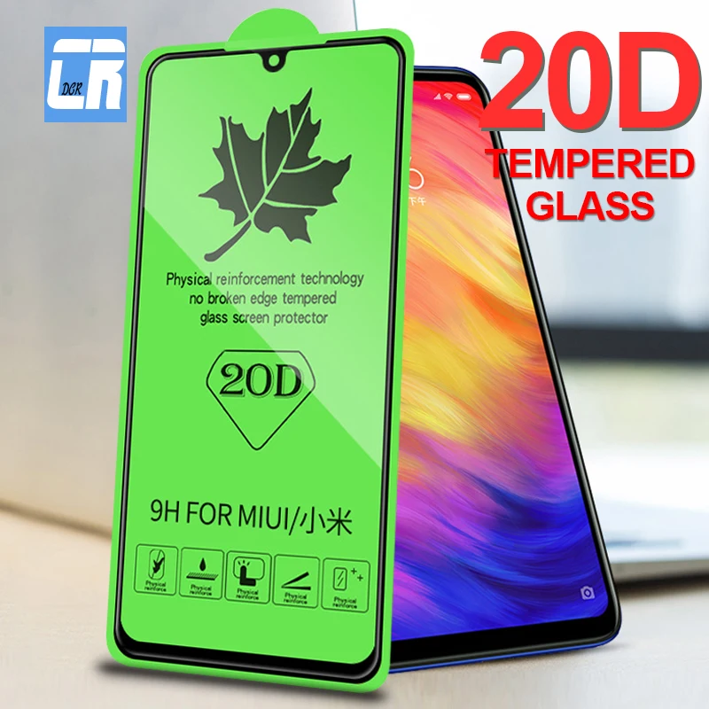 20D изогнутое полное Защитное стекло для Xiami 8 Lite MI 7 закаленное Xiaomi Redmi Note Pro