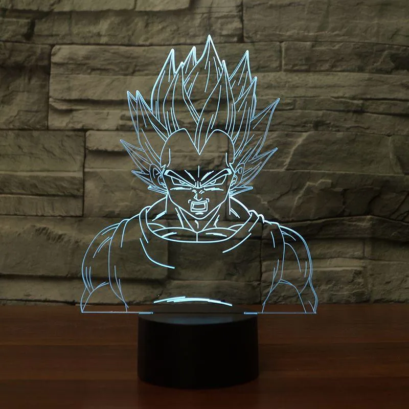 Креативный Жемчуг дракона 3D Led визуальный 7 цветов светильник USB Вегета настольная лампа Lampara прикроватный ночник для малышей Подарки для детей