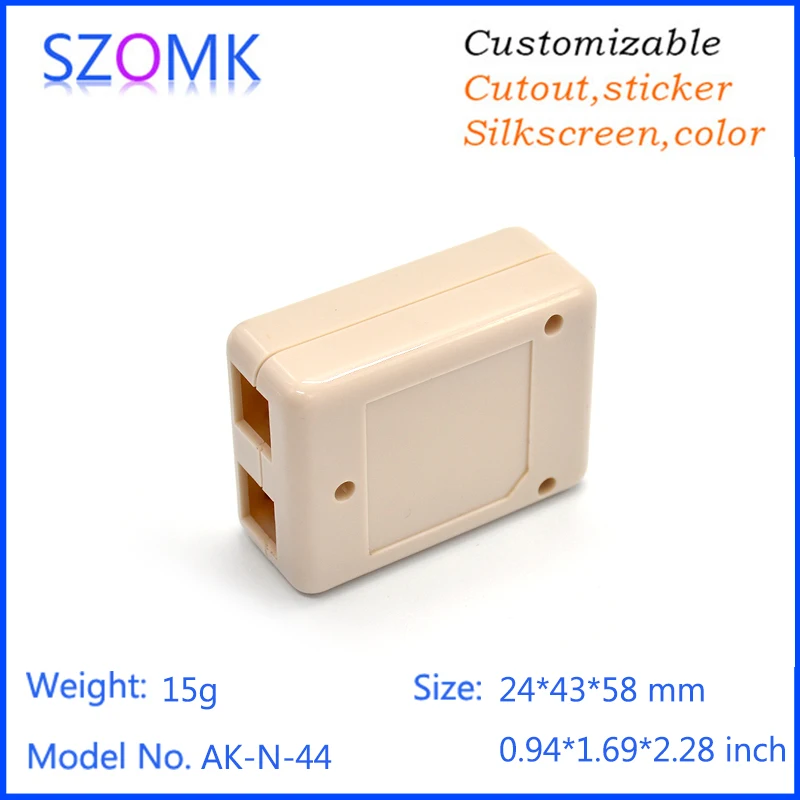 Один кусок szomk diy корпус пластиковые электронные коробки для розеток электронное
