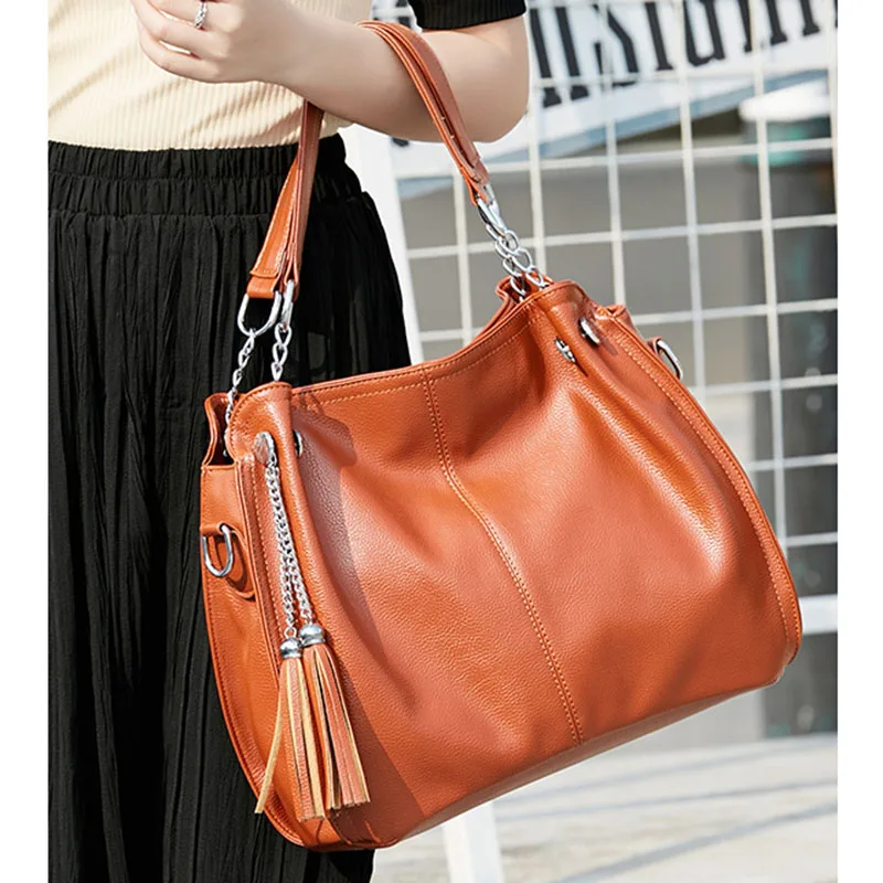 

Female bag 2019 new PU leather handbag casual fashion Messenger bag shoulder bag wild bucket diagonal package CSY124