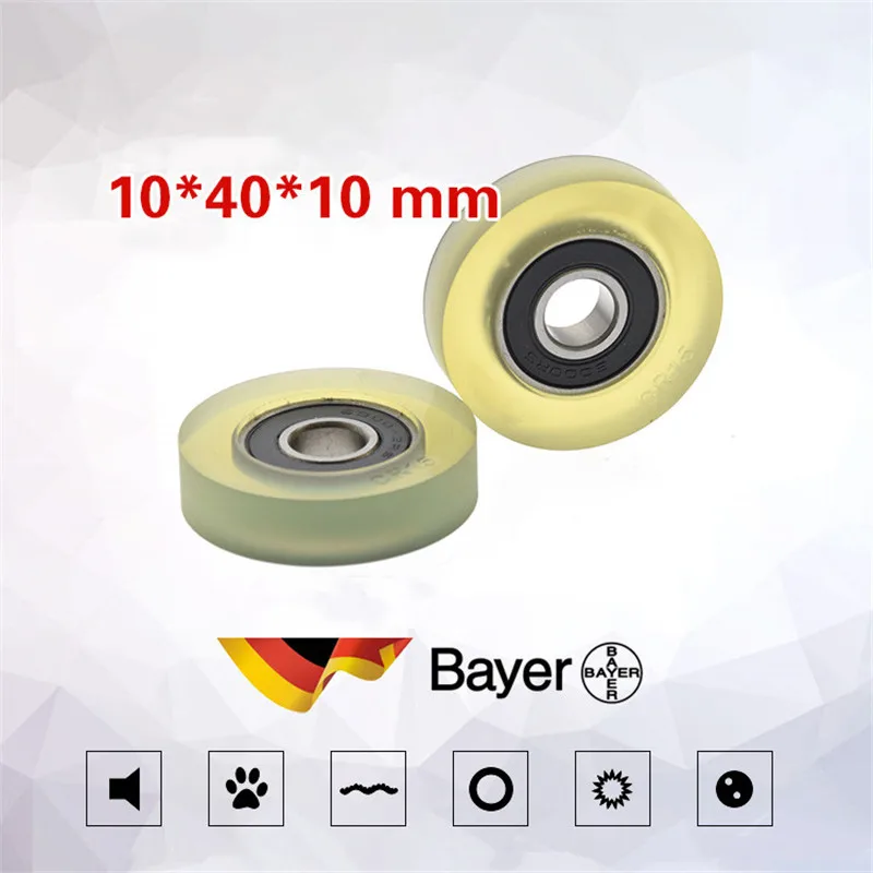 Высокое качество низкий уровень шума ТПУ Резина 6000RS шариковый подшипник OD 40 мм