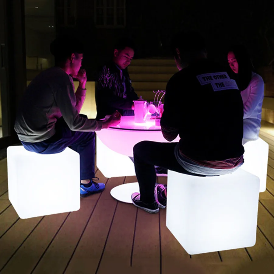 Thrisdar RGB перезаряжаемый куб светодиодный Ночной светильник уличная подсветка