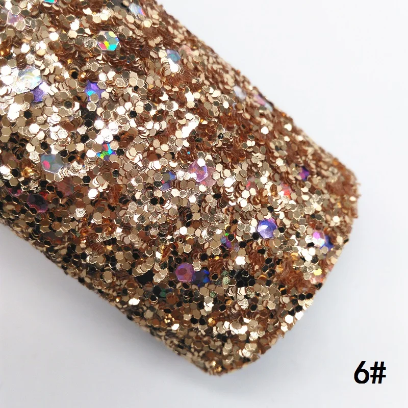 Glitterwishcome 30X134 см мини рулон с эффектом блестящей кожи Fabirc кожа ткань винил для Луки, GM004 - Цвет: 6