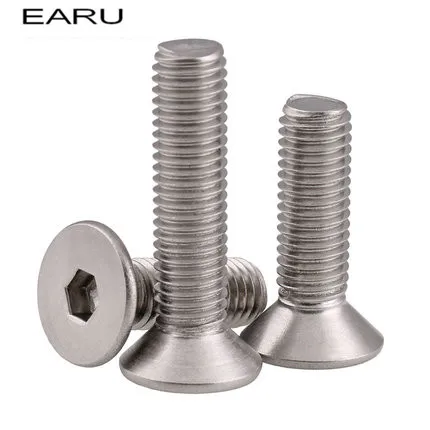 316 нержавеющая сталь с потайной плоской шестигранной головкой стандартного