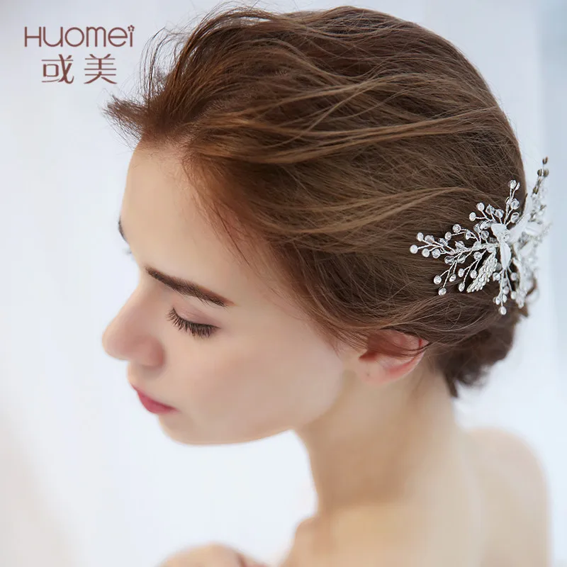 Роскошные модные расческа для волос Для женщин Серебряные украшения аксессуары