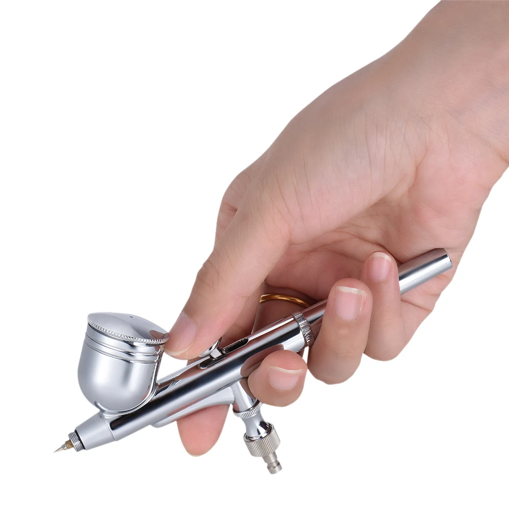 Мини Аэрограф 0 3 мм краскопульт с гравитационной подачей Двойное действие