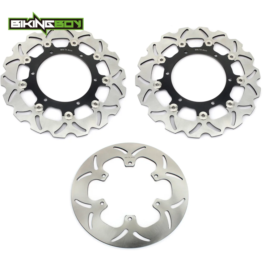 BIKINGBOY Передние Задние тормозные диски Rotors FJR 1300 XVS 1100 V-Star классический серебристый