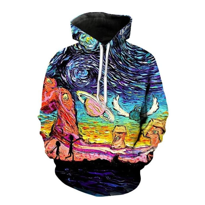 hoodie Raistevern/модный костюм с капюшоном с 3D принтом Рик и Морти, комплекты из двух предметов, Повседневная Толстовка с капюшоном+ штаны, спортивный костюм, спортивные костюмы, джоггеры размера плюс, Прямая поставка - Цвет: hoodie