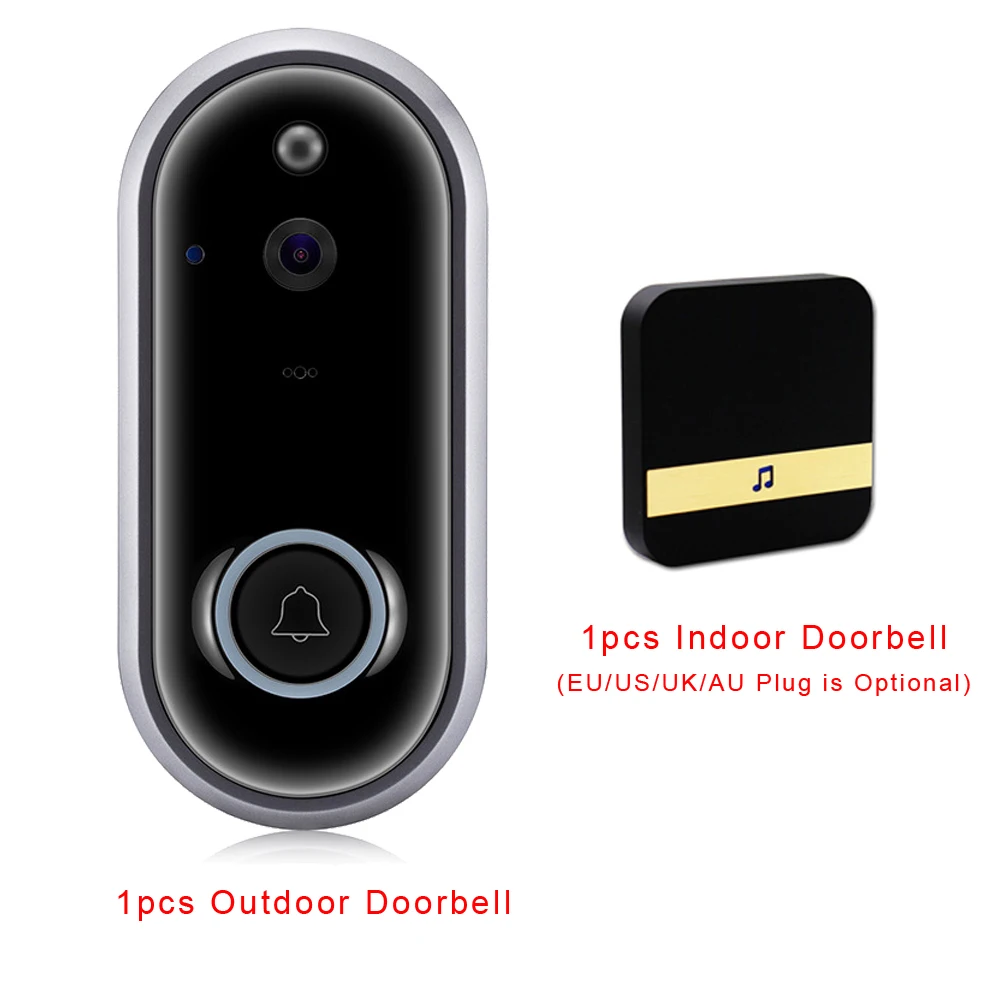 02 Package CDYCAM WiFi видео дверной звонок 720 P камера дверного звонка ночного видения беспроводной звонок с телефонной связью батарея Дверь камера домофон - Цвет: 02 Package