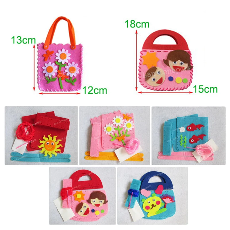 Оптовая продажа набор для детского творчества сделай сам войлочная сумка с