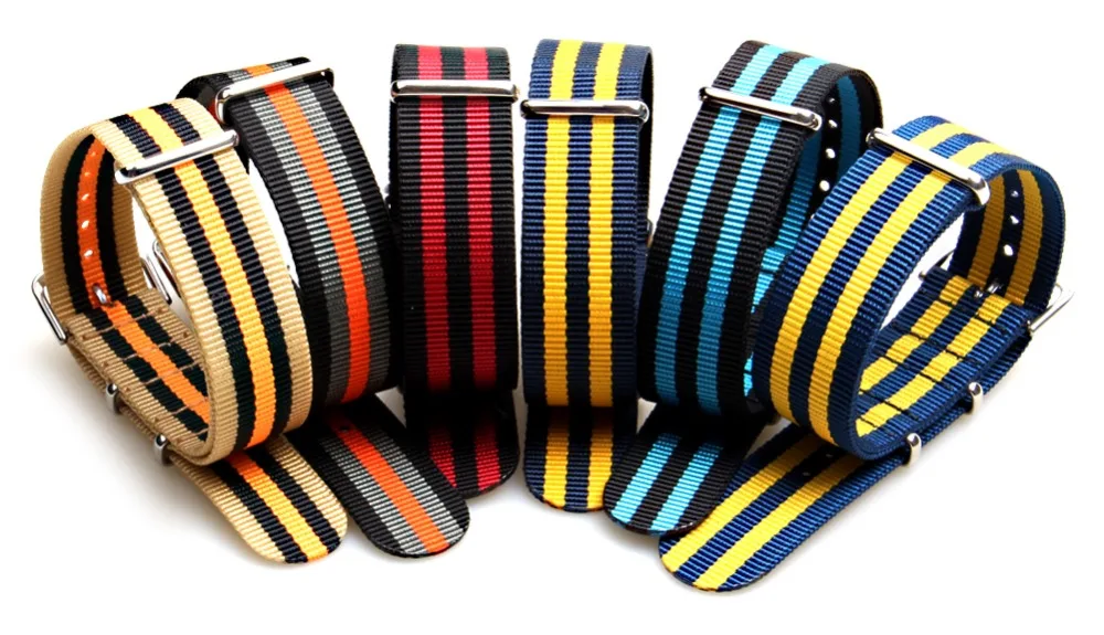 

Nylon Watch Band Sport Strap Waterproof 20/22mm