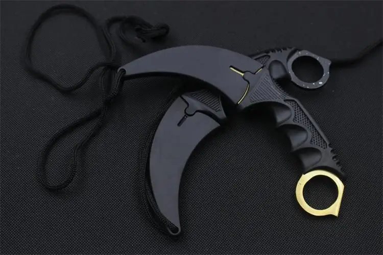 

CS GO Karambit Knife Counter Strike Knives Survival Hunting Camping knife ganzo folding knife Navajas