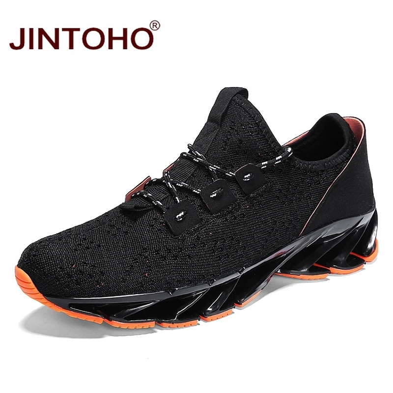Дышащая мужская спортивная обувь JINTOHO уличные спортивные кроссовки для мужчин