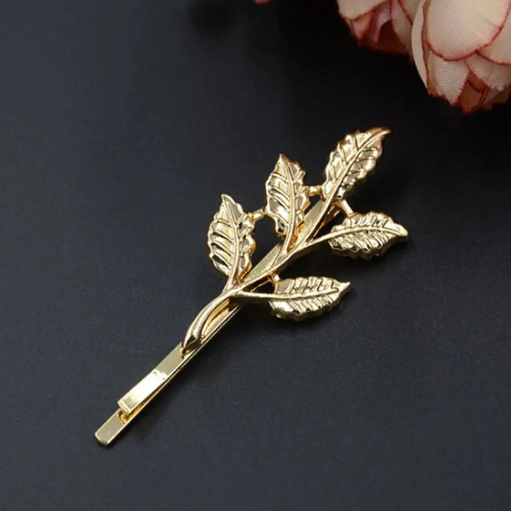 Женская шпилька для волос с листьями оливковой ветви| |