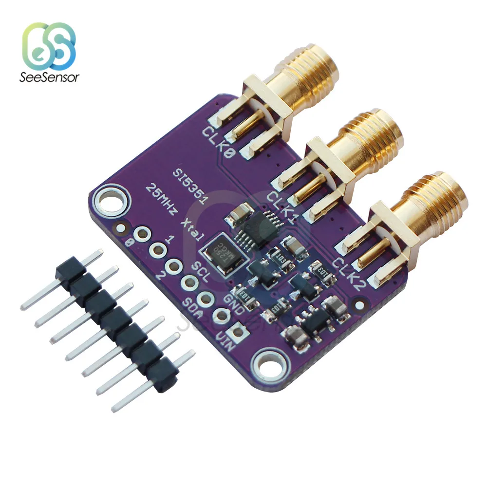 Генератор сигналов Si5351A Si5351 I2C 3 5 в постоянного тока генератор для Arduino CJMCU