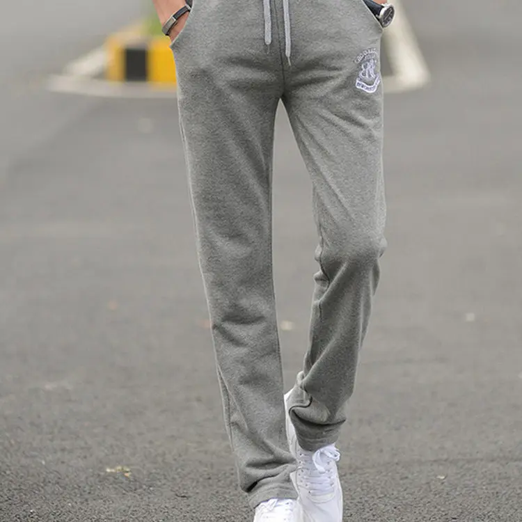 Популярные мужские спортивные штаны для бега свободные прямые цилиндры