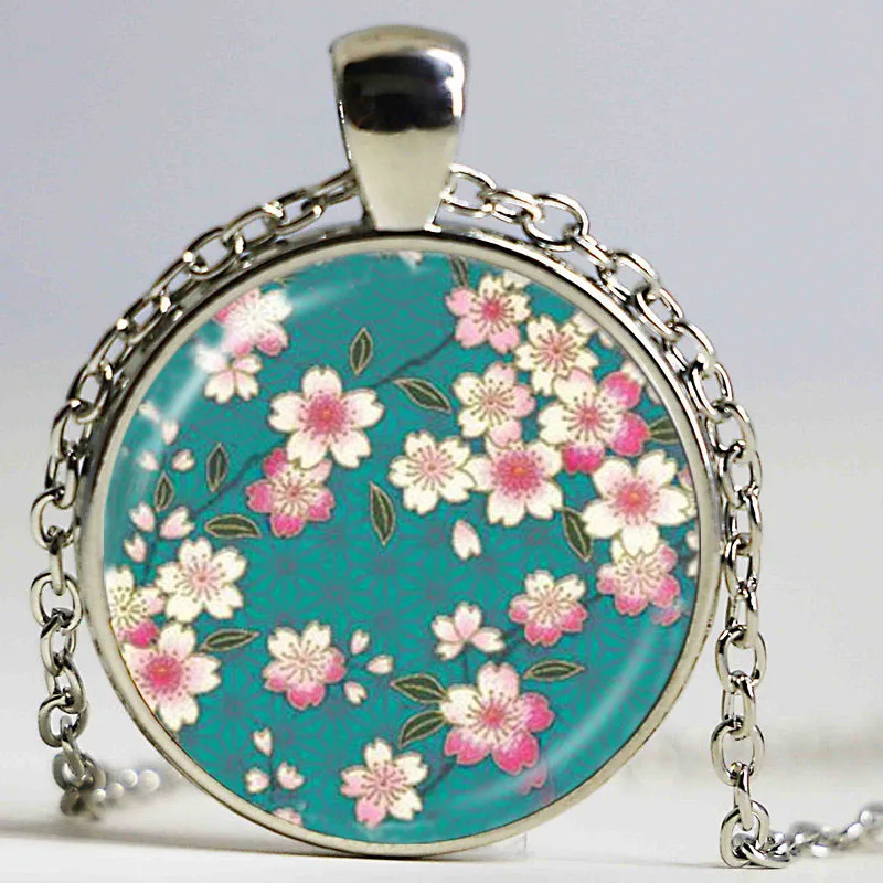 Ожерелье с радужным цветком украшение в виде цветка стеклянный купол ожерелье