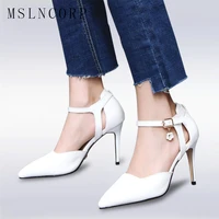 plus size 34 47 fashion women pumps ladies sexy pointed toe super high heels office ankle strap sandals party club wedding shoes