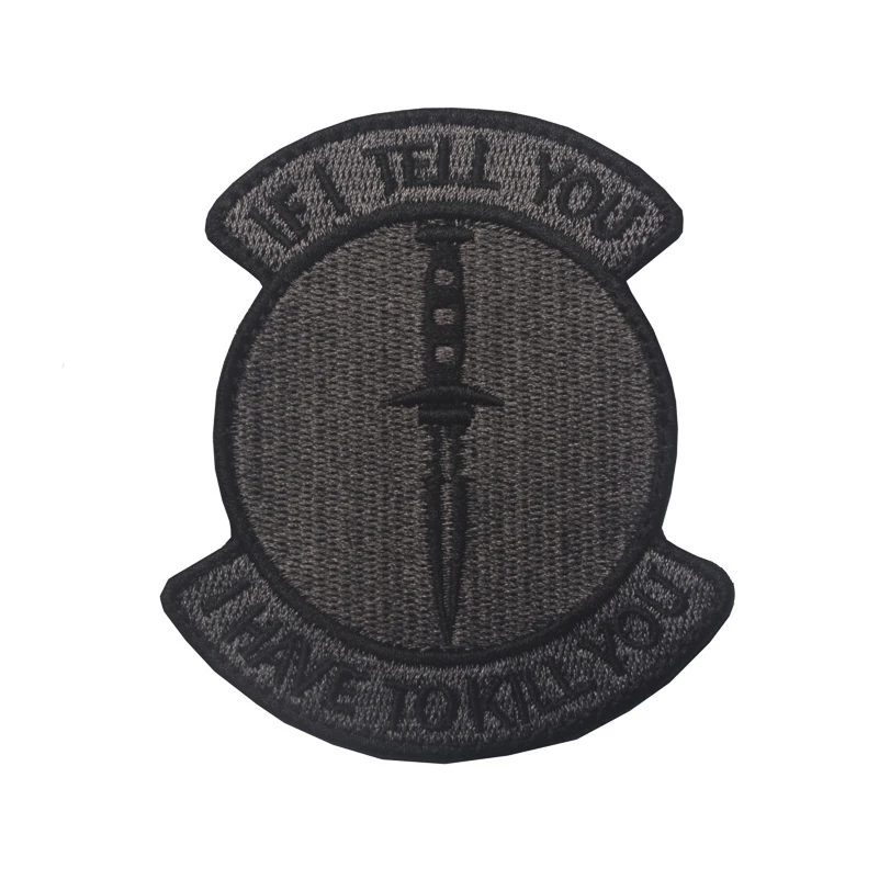 Если я скажу вам тактическая нашивка эмблема на крючке и петле армейская вышивка