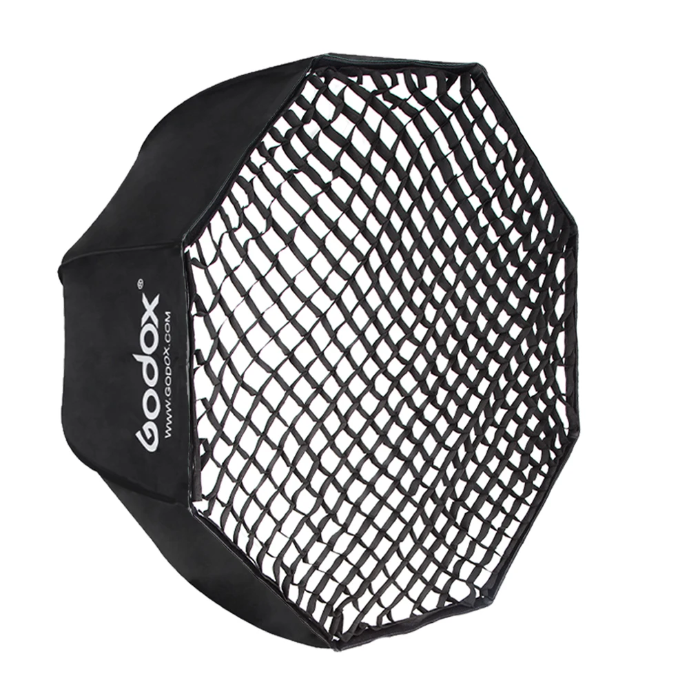 Godox Портативный 80 см 95 120 софтбокс с отражателем зонт для студийной съемки + сеткой