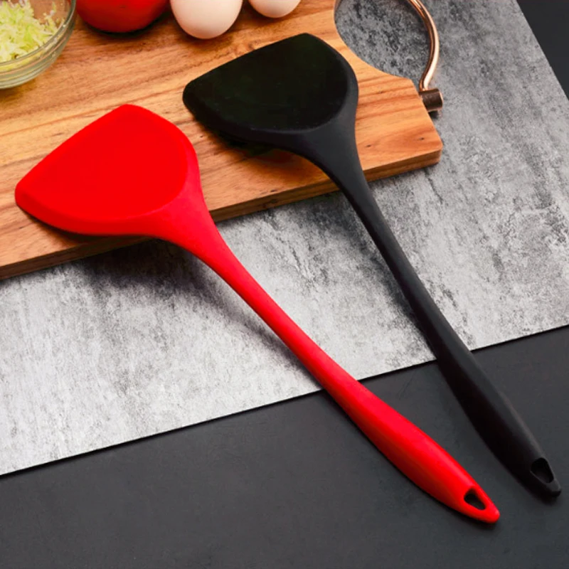 1Pc Non-Stick Turner Silicone Spatula Heat-Resistant Long Handle Kitchen Cooking Utensils | Дом и сад