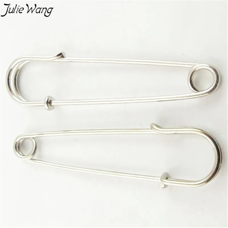 Julie Wang 20 шт оптом Серебряная цветная железная брошь сделай сам поделки ручной