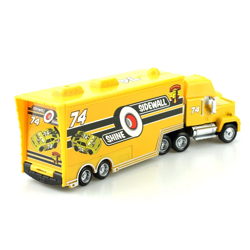 

Disney Pixar Cars New Brand No.74 Racing Mack Truck 1:55 Diecast Metal Alloy And Plastic Car Modler For Children Gift Juguetes