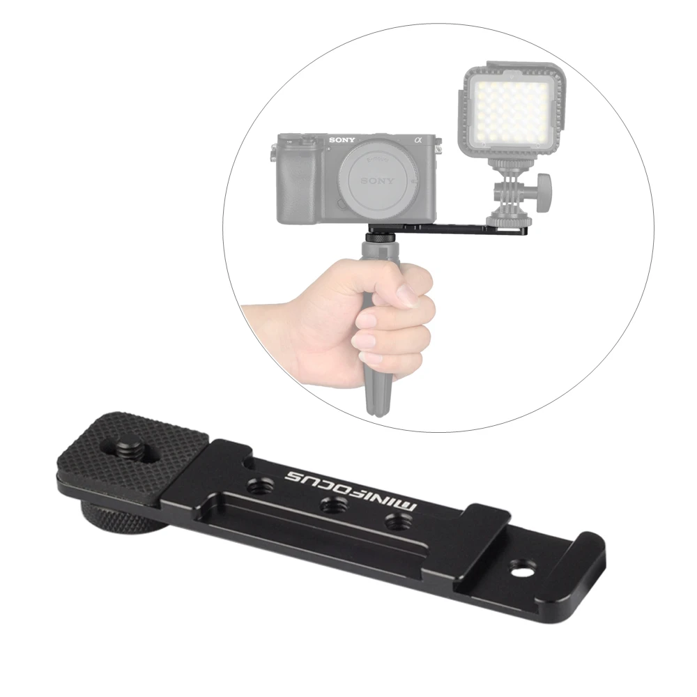 MINIFOCUS A6400 Кронштейн удлинитель пластина Vlogging Микрофон светодиодная