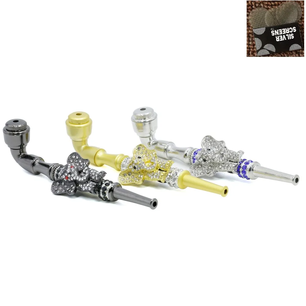 

New 1Pcs 3D pipe animal shape diamond style pipe fashion pipe accessories tobacco accessories pipe three colors randomly sent