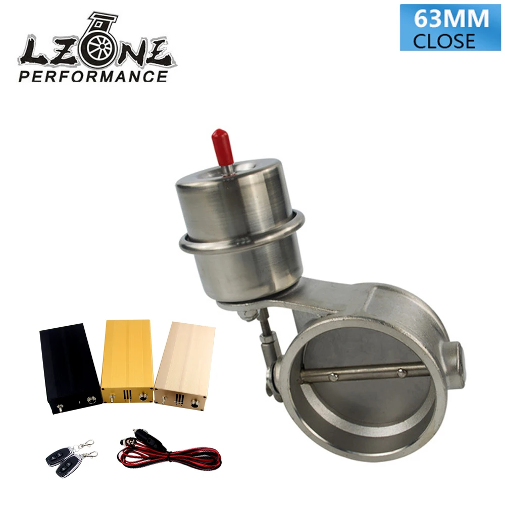 

LZONE - Exhaust Control Valve With Vacuum Actuator Cutout 2.5" 63mm Pipe CLOSED with ROD with Wireless Remote Controller Set