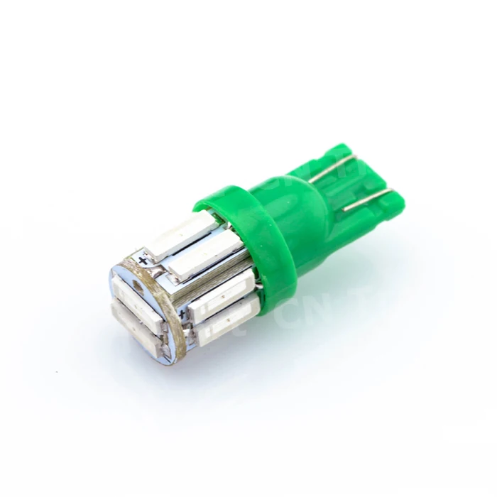 Новинка 2018! 1 шт. T10 7014 10 SMD W5W 10Led автомобильные дверные светильники 12В 7000K