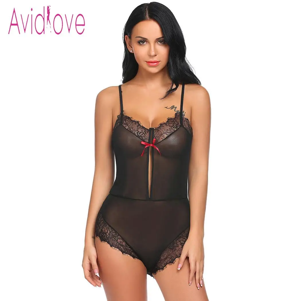 Avidlove женское сексуальное нижнее белье костюмы обтягивающие боди кружевное