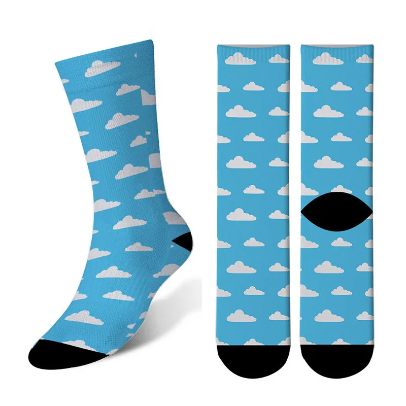 Мужские женские мужские Харадзюку хип хоп новые хлопковые выше лодыжки носки для