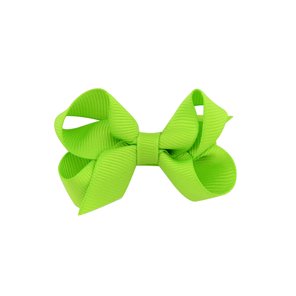 

20 Pairs Little Girls Hair Bows Ribbon Covered Hair Clips Barrettes for Fine Hair Toddler Kids Hairpins 2.4 inch Mini Bowknot