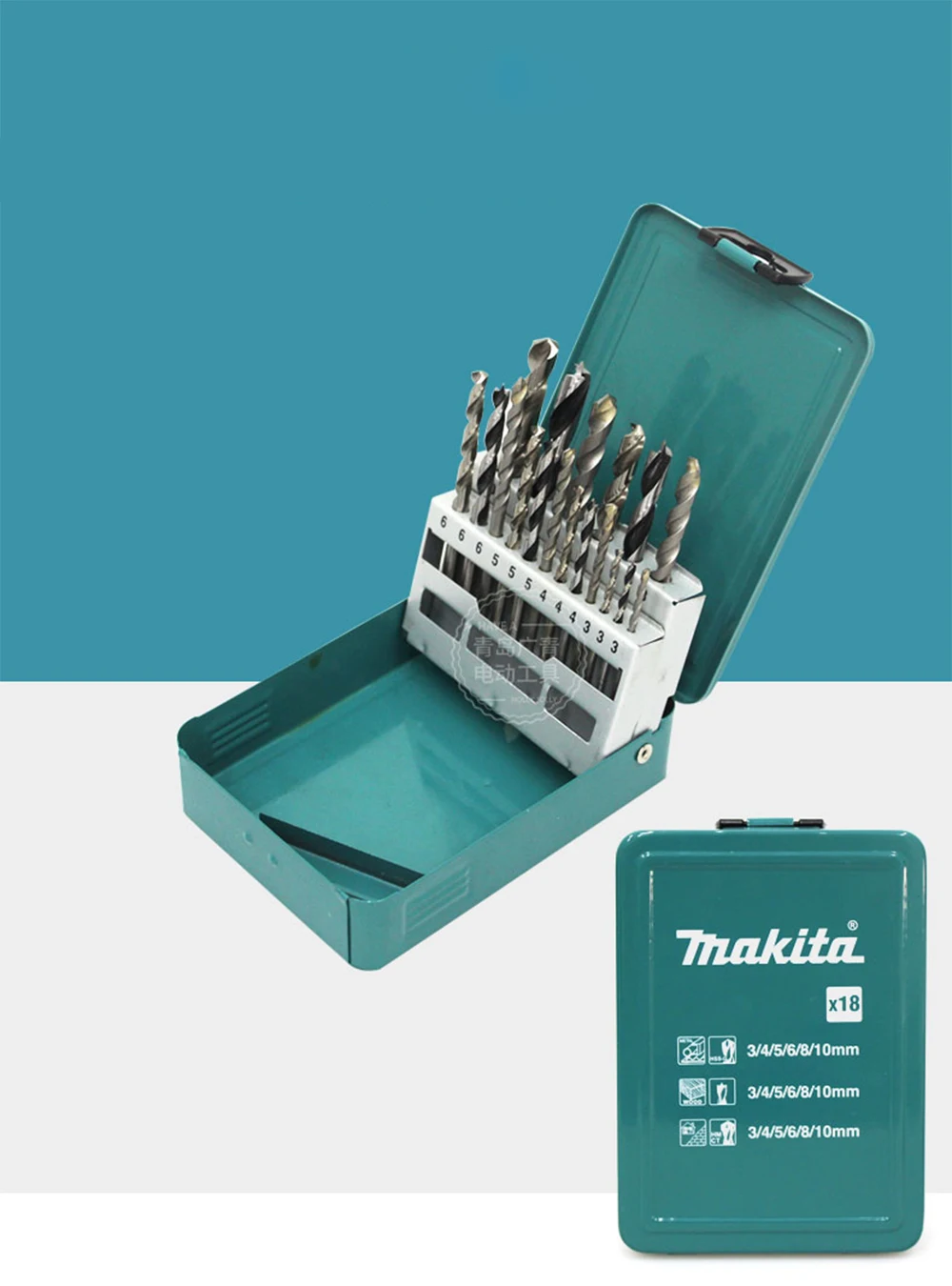 Япония Makita 18 шт. набор сверл ударная часть сверла твист дрель ручная дрель Аксессуары для дерева woeking металлический камень