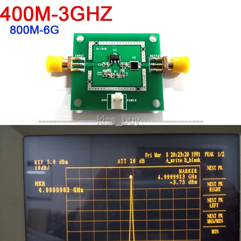 400M-3GHZ input Broadband frequency doubler Multiplier/ Output 800M-6G for Ham Radio Amplifiers | Электронные компоненты и