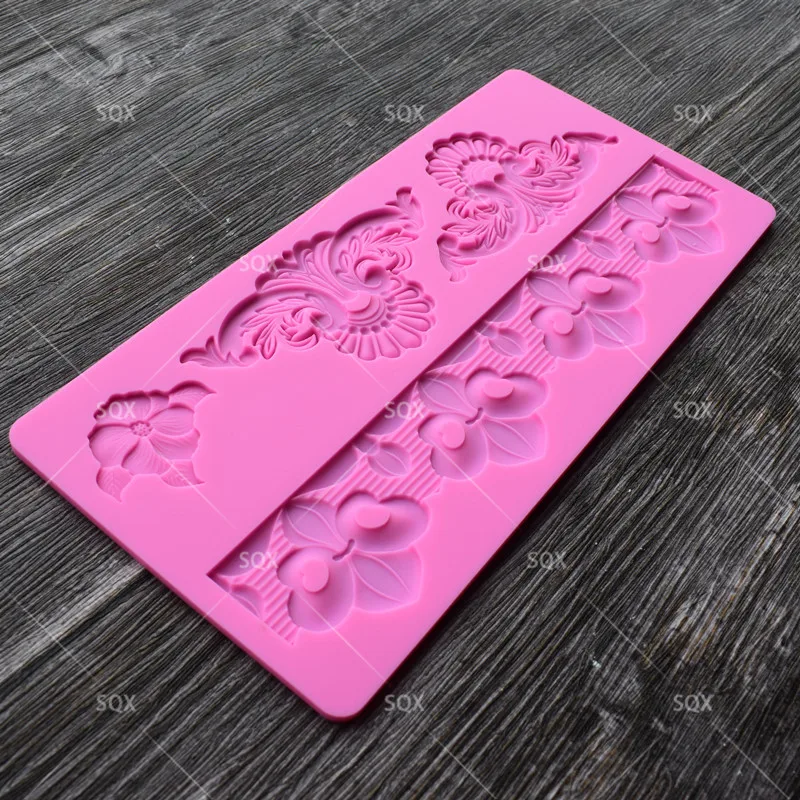 Силиконовые формы торт кружева маты Mold силиконовый шнурок мат инструменты для