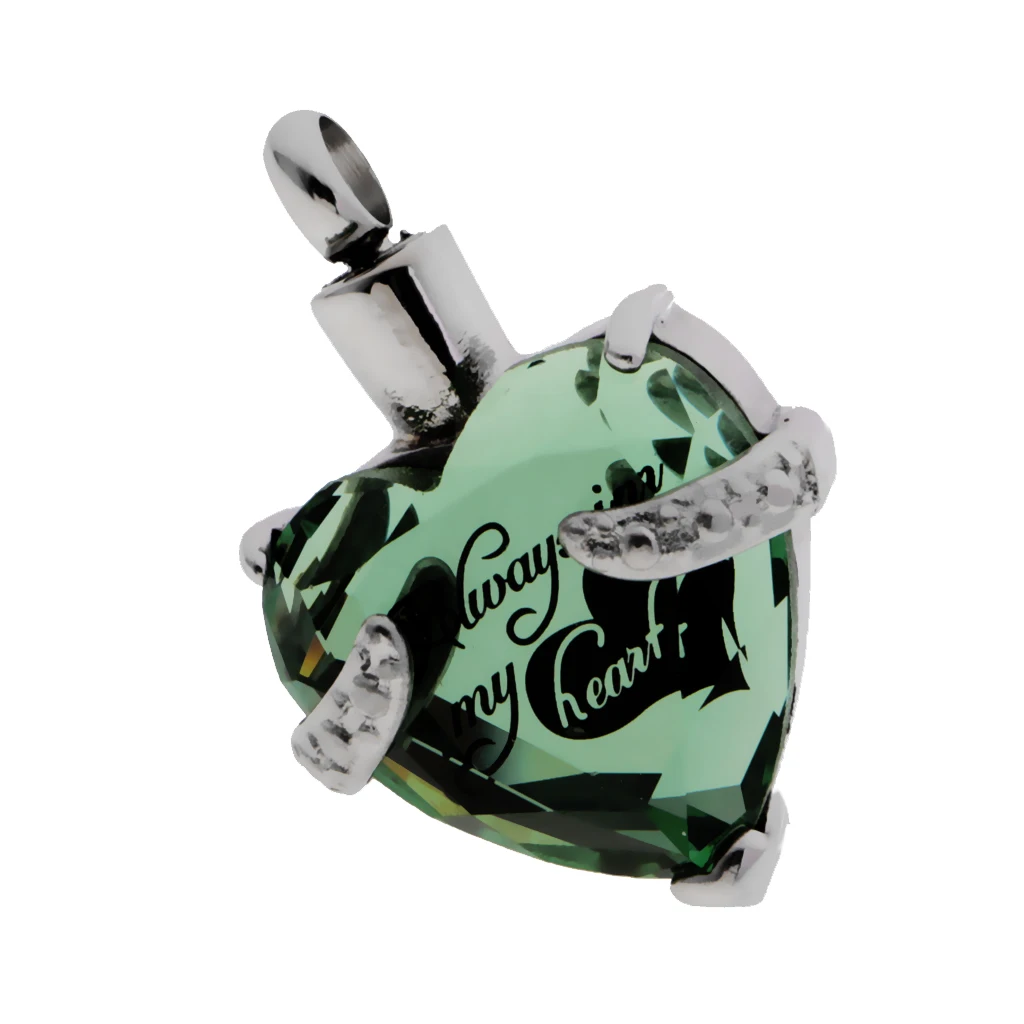 Цепочка с подвеской всегда в моем сердце Хрустальная металлическая урна для