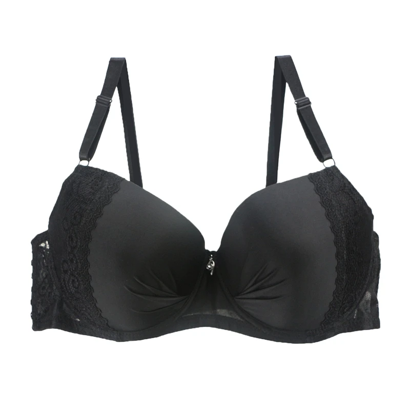Цветочные кружева сексуальный Для женщин Бюстгальтеры на косточках 3/4 чашки