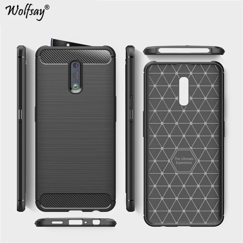 

For OPPO Reno Case Luxury Brush Style Soft Rubber Silicone Protective Phone Case For OPPO Reno Back Cover For OPPO Reno Fundas