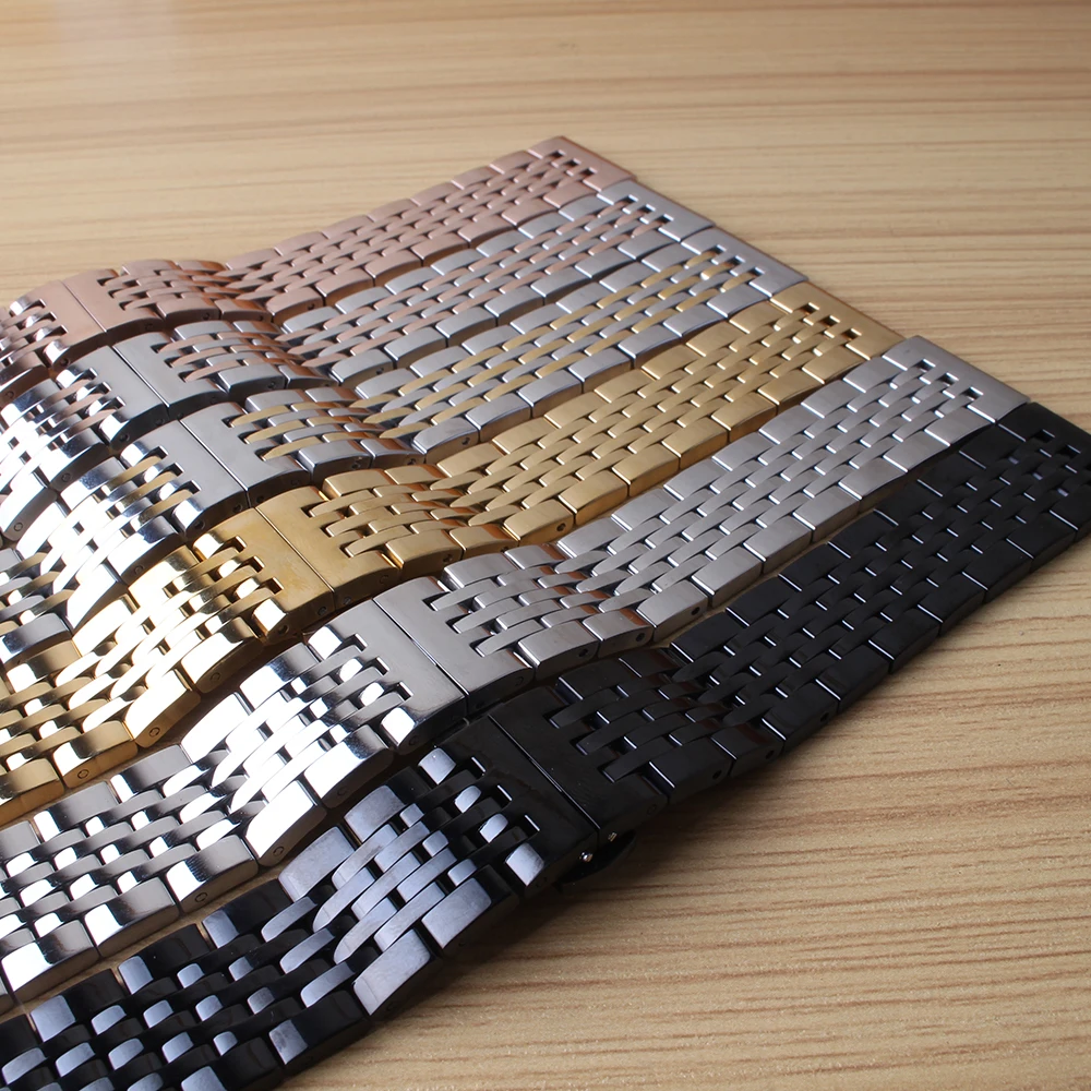 Новый стиль ремешок для часов 7 бусин брендовых роскошных мужчин и женщин