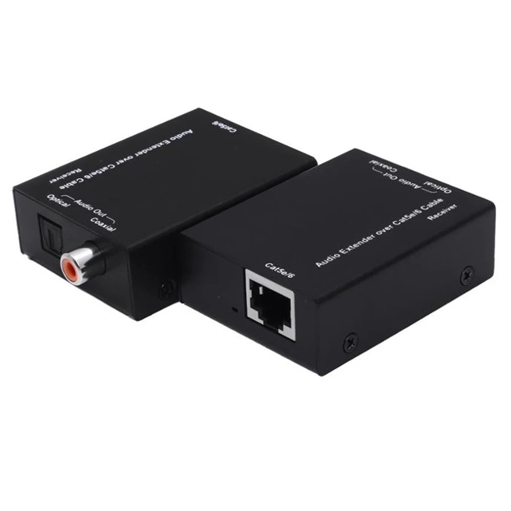 Удлинитель звука по Cat5e/6 кабелям оптический toslink coax Spdif цифровой удлинитель через