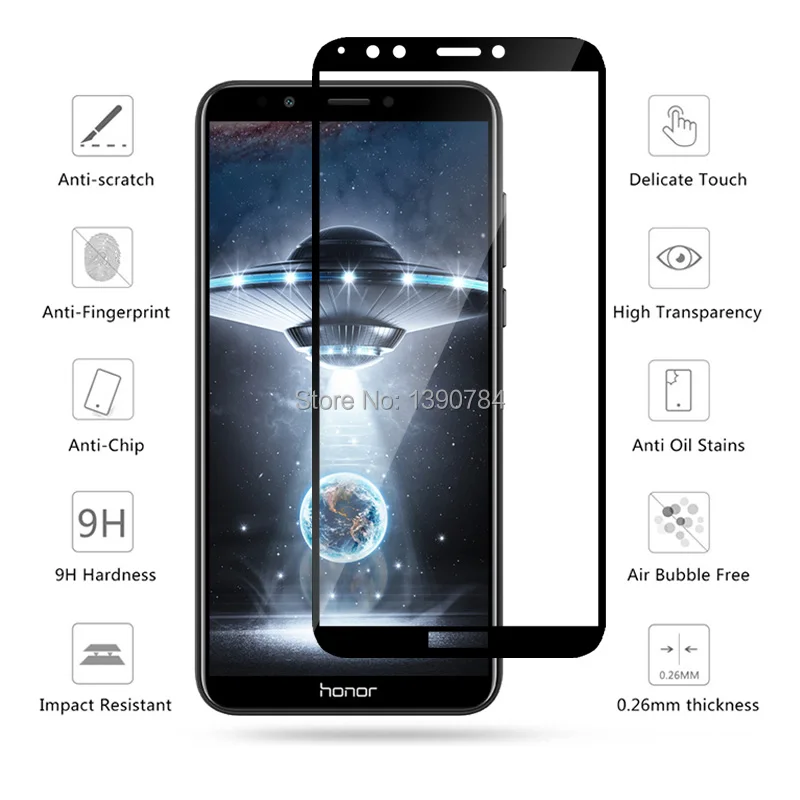 2.5D полное покрытие закаленное Стекло Экран протектор для huawei наслаждаться 8 5 99