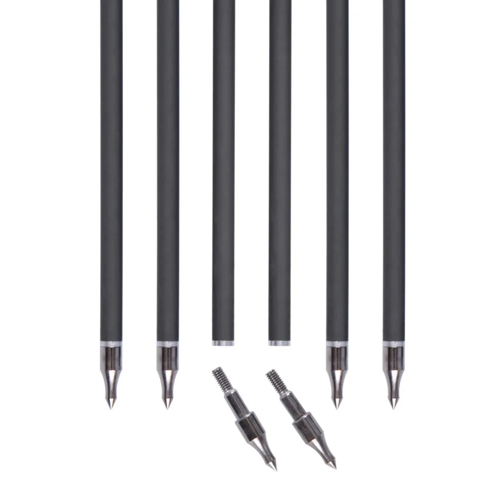 

6/12/24 pcs Carbon Arrow 31 Inch Diameter 7.6mm Spine 340 for Compound/Recure Bow Archery Hunting Shooting